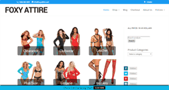Desktop Screenshot of foxyattire.com